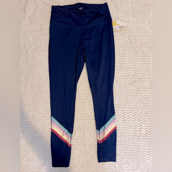 NWT - Cabana by Crown & Ivy Athletic Navy Leggings - Picture 2 of 4